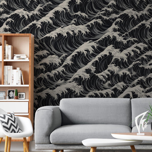 The Great Wave off Kanagawa Wallpaper Mural | Japanese Traditional Art | Ukiyo-e Style Wall Decor - 2