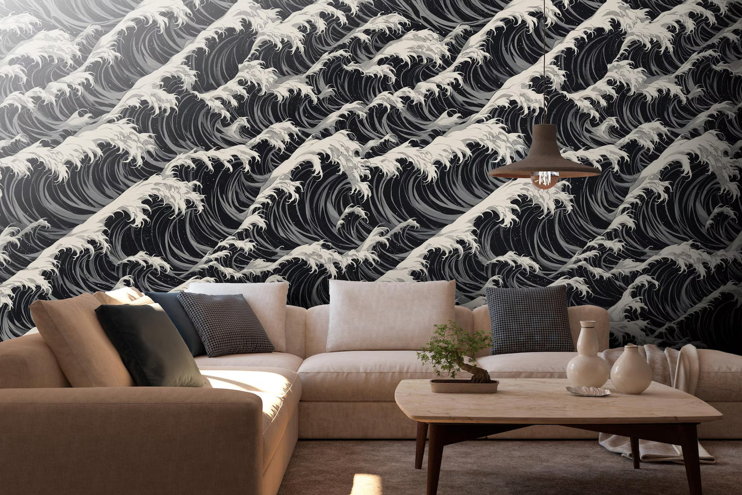 The Great Wave off Kanagawa Wallpaper Mural | Japanese Traditional Art | Ukiyo-e Style Wall Decor - 2